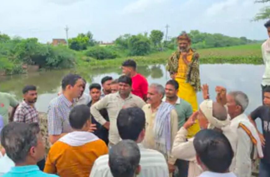महरौली और जानू गांव में जलभराव की समस्या पर राहत कार्यों के निर्देश