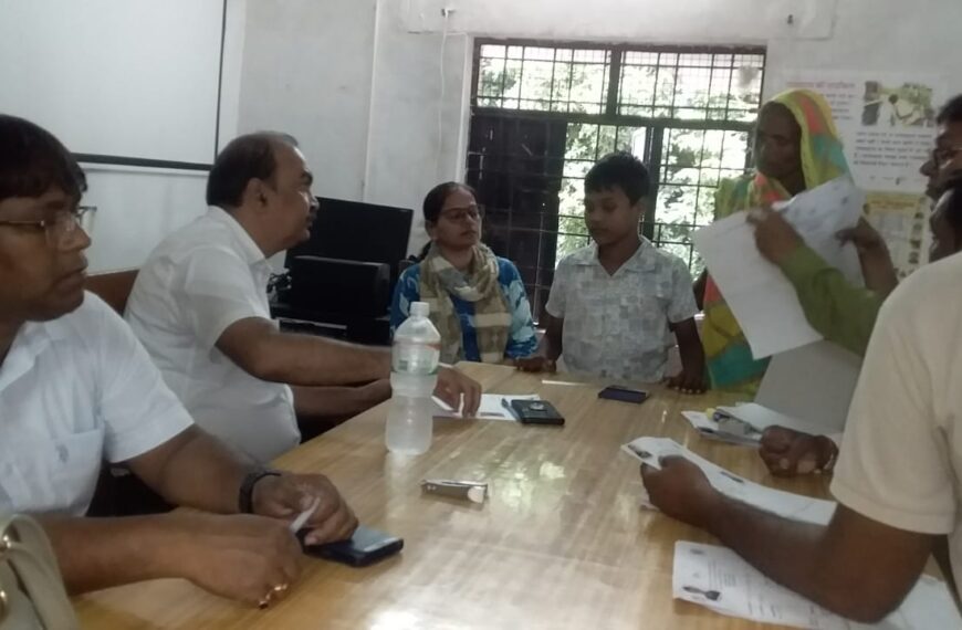 दिव्यांग बच्चों के स्वास्थ्य परीक्षण हेतु मेडिकल कैंप…