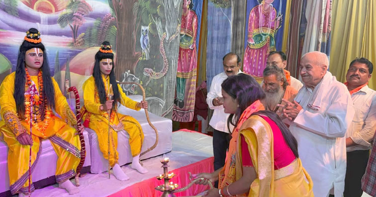 रामलीला में हुआ लक्ष्मण शक्ति प्रसंग का भव्य मंचन