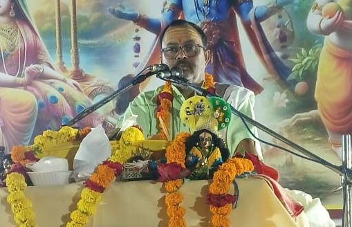 भगवान श्रीकृष्ण-सुदामा चरित्र का मार्मिक प्रसंग सुन भावविभोर हुए श्रोता