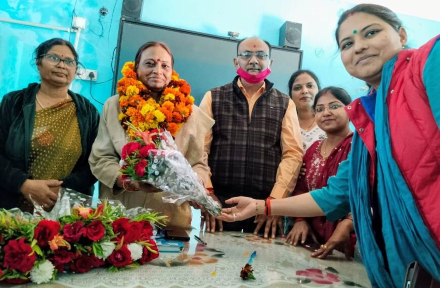 नवागत खंड शिक्षा अधिकारी का राष्ट्रीय शैक्षिक महासंघ द्वारा किया गया स्वागत