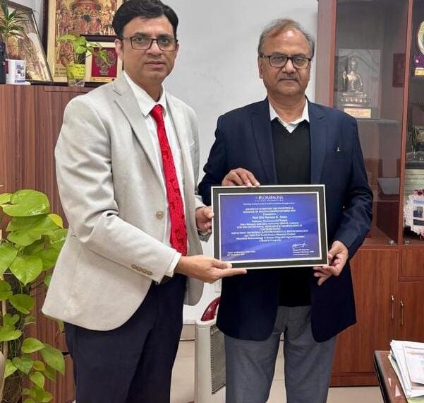 प्रो. नवीन कुमार अरोड़ा को विज्ञान एवं अनुसंधान में उत्कृष्ट योगदान के लिए मिला सम्मान