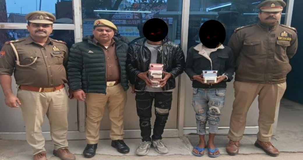 ज्वैलर्स की दुकान में चोरी करने वाले दो शातिर चोर गिरफ्तार