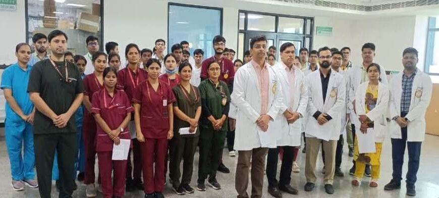 एम्स रायबरेली के जनरल सर्जरी विभाग ने मनाया स्थापना दिवस