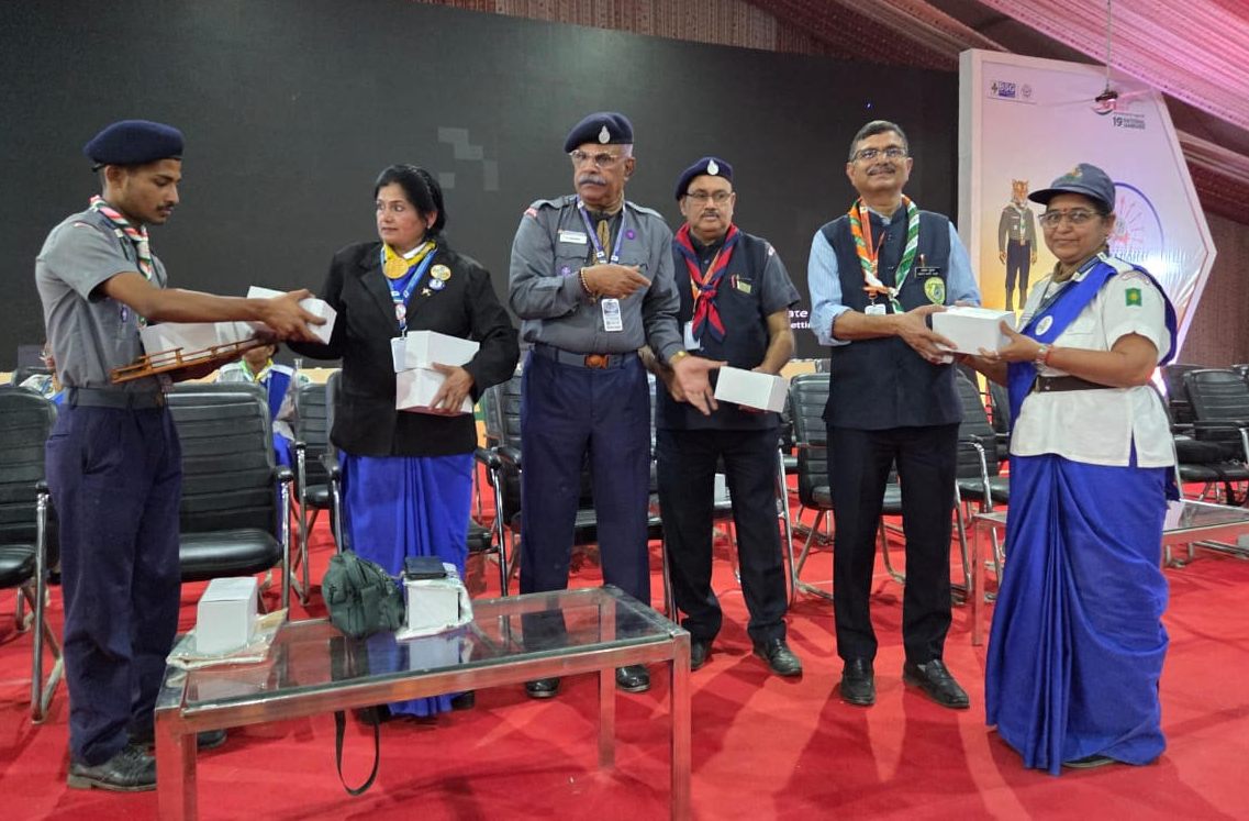 19वीं नेशनल जंबूरी में मिला सम्मान