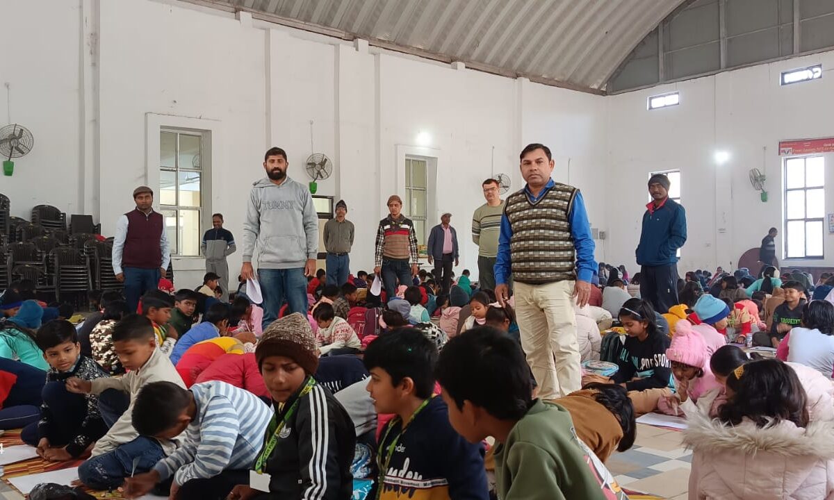 बसंत पंचमी के उपलक्ष्य में चित्रकला प्रतियोगिता का आयोजन