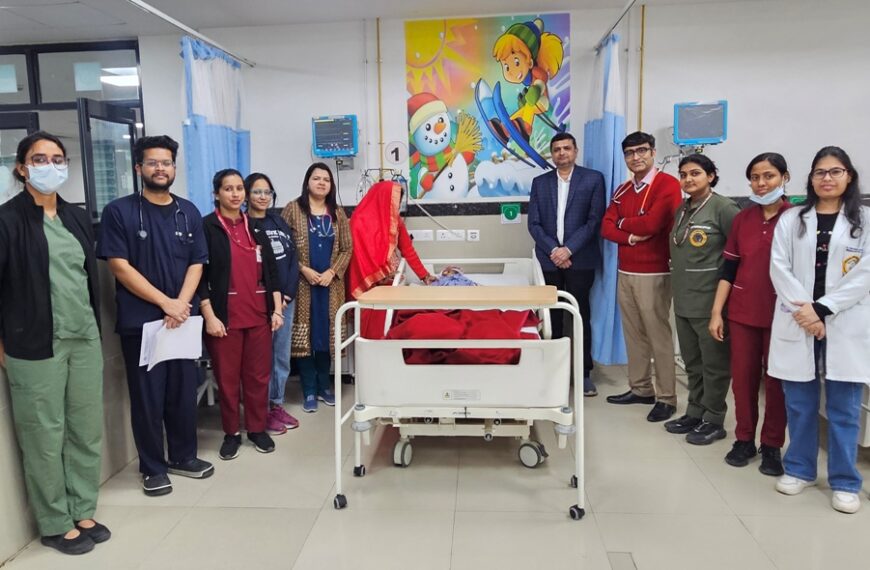 एम्स रायबरेली ने चार महीने की बच्ची को दिया जीवनदान