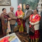 ब्राह्मण महासभा पदाधिकारियों का महिला आयोग सदस्य द्वारा सम्मान