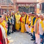 1108 कुंडीय मृत्युंजय महायज्ञ के लिए वेद भगवान की यात्रा का शुभारंभ