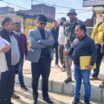 सीएम ग्रिड योजना के अंतर्गत चल रहे निर्माण कार्यों का नगर आयुक्त ने किया अवलोकन
