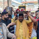 महाकाल से आई अखंड ज्योति का नगर भ्रमण, नवीन जीवतधार महाकाल मंदिर का हुआ जीर्णोद्वार