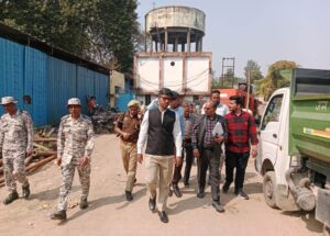 निर्माणाधीन कार्यों का नगर आयुक्त ने किया निरीक्षण