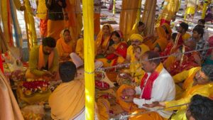 मां भगवती पीतांबरा एवं मृत्युंजय महायज्ञ शुरू