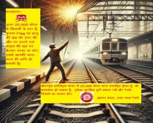 रेल पटरियों के पास पतंग, डंडा या लंबी&hellip;