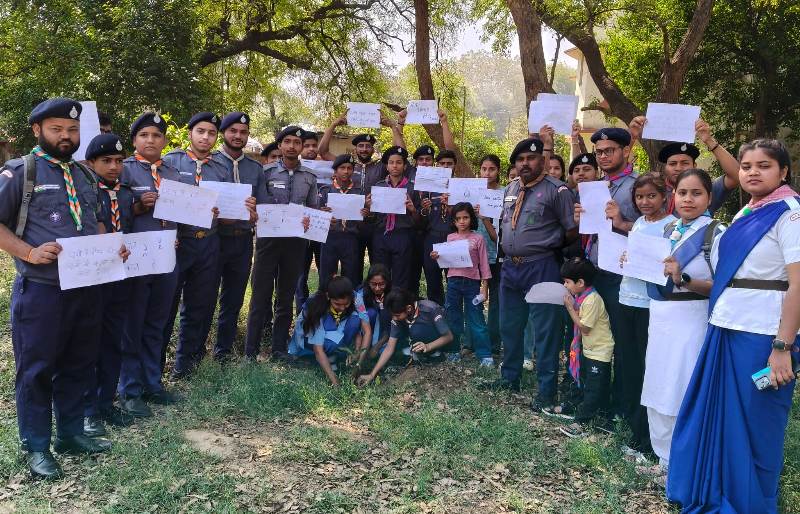 विश्व जल दिवस पर भारत स्काउट्स एवं गाइड्स ने चलाया जागरूकता अभियान