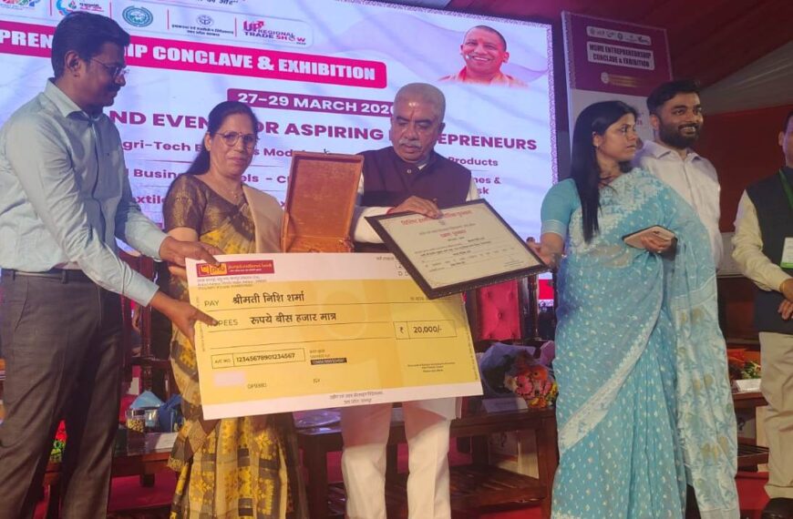 राज्य हस्तशिल्प दक्षता पुरस्कार से सम्मानित हुए समाजसेवी