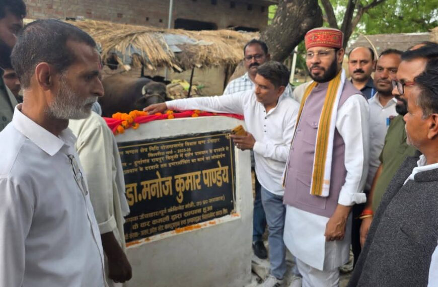 विधायक ने इंटरलॉकिंग सड़क और स्मृति द्वार का किया लोकार्पण