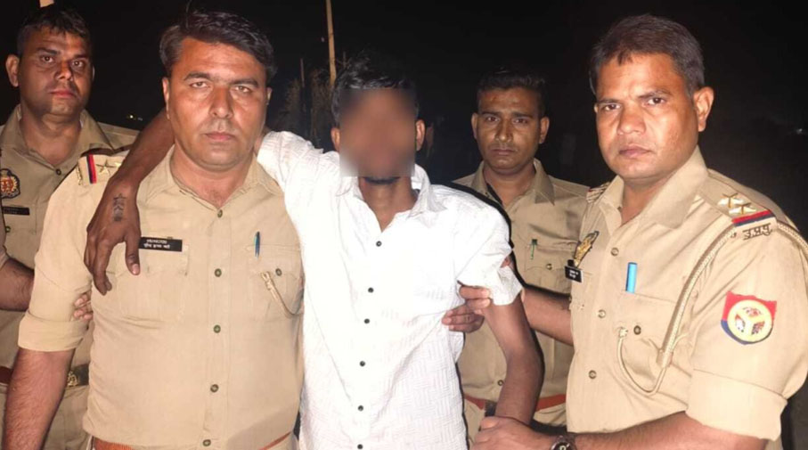 मुठभेड़ में शातिर लुटेरा गिरफ्तार, पैर में लगी गोली