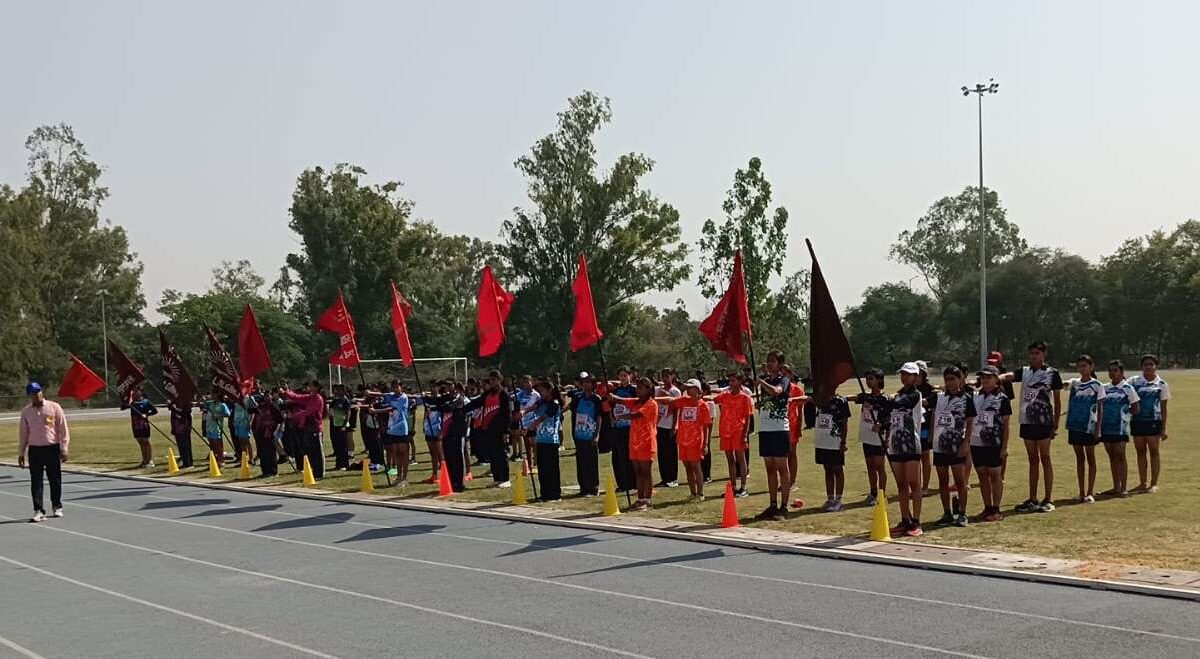 केन्द्रीय विद्यालय एमसीएफ लालगंज में 55वीं क्षेत्रीय खेलकूद प्रतियोगिता का शुभारंभ