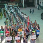 पृथ्वी दिवस पर किड्स कॉर्नर स्कूल में जागरूकता रैली आयोजित