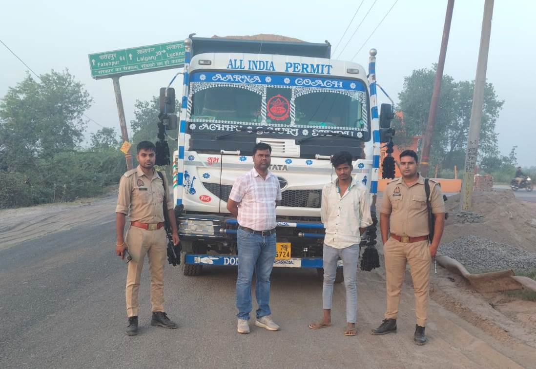 अवैध ओवरलोडिंग पर कार्रवाई, 17 वाहनों पर जुर्माना