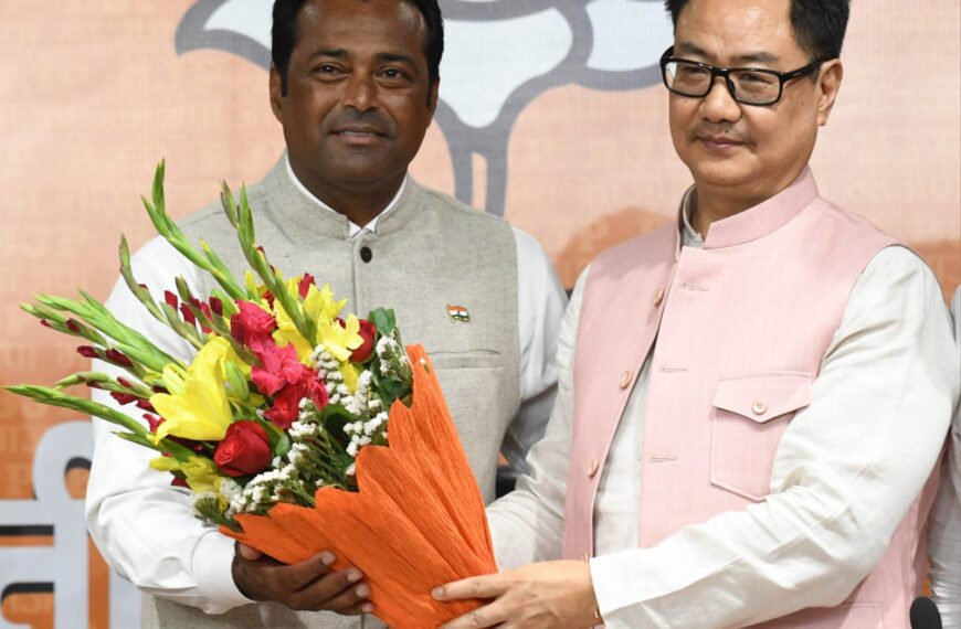 बीजेपी में शामिल हुए टेनिस के दिग्गज लिएंडर&hellip;