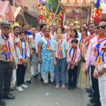 गाजे-बाजे के साथ निकली धम्मा संदेश यात्रा, गूंजे भगवान बुद्ध के उपदेश