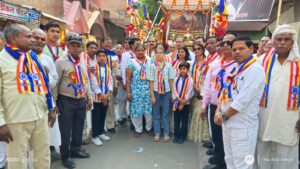 गाजे-बाजे के साथ निकली धम्मा संदेश यात्रा, गूंजे&hellip;