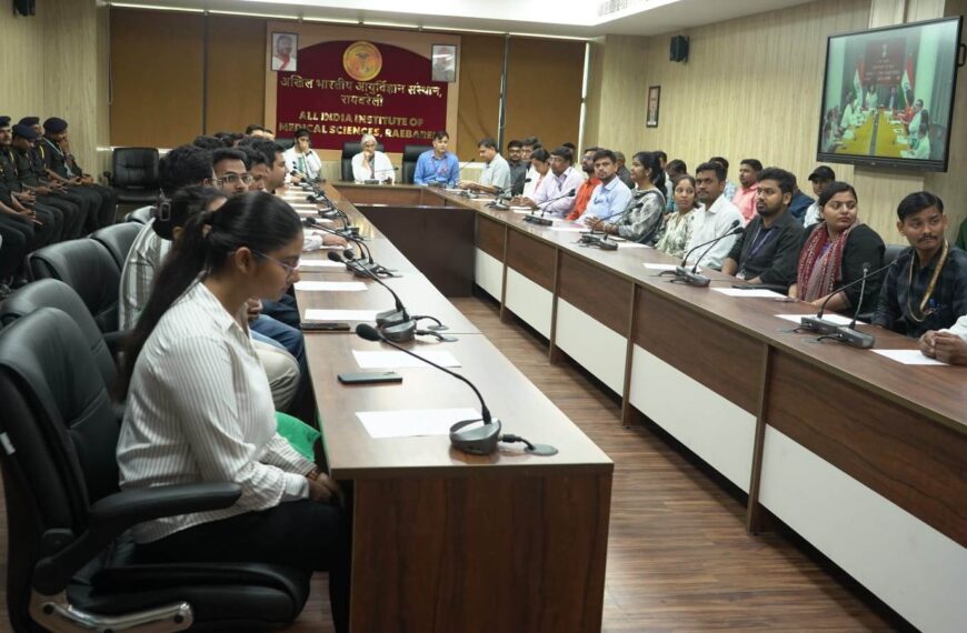 राष्ट्रीय अग्नि सुरक्षा सप्ताह 2026 के अंतर्गत एम्स रायबरेली में विभिन्न कार्यक्रमों का आयोजन