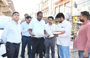 निर्माणाधीन ग्लास म्यूजियम और ऊपरगामी सेतु कार्य का&hellip;