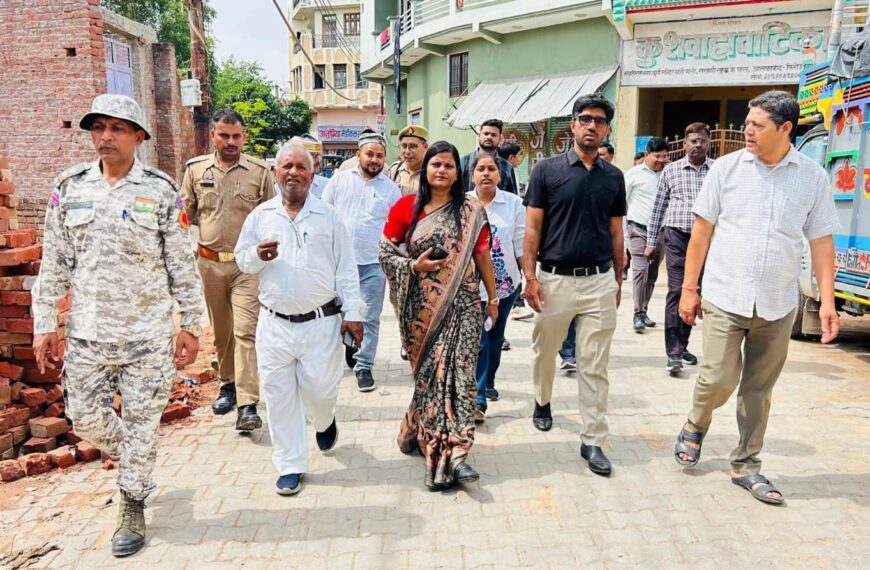 महापौर और नगर आयुक्त ने वार्डों का निरीक्षण कर परखी सफाई व्यवस्था