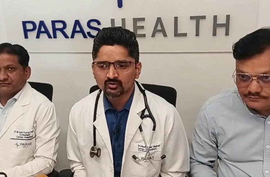 पारस हॉस्पिटल ने गढ़ा कीर्तिमान, 75 वर्षीय महिला को लगाया एडवांस वायरलेस हार्ट डिवाइस
