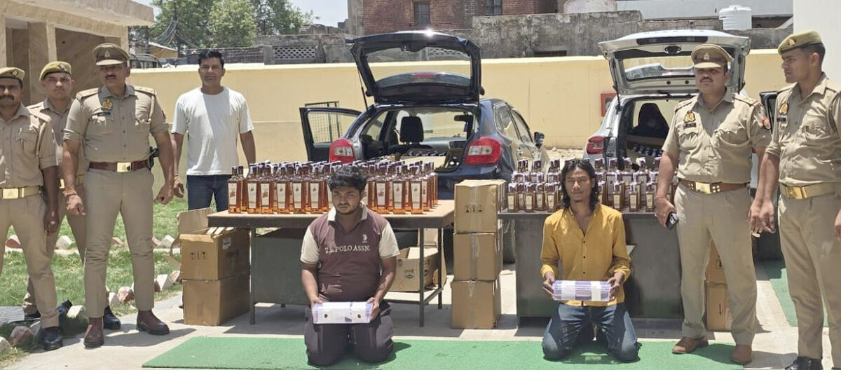 हरियाणा से बिहार ले जाई जा रही 11 लाख की शराब पकड़ी, दो तस्कर गिरफ्तार
