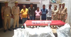 102 किलो गांजा बरामद, पांच तस्कर गिरफ्तार