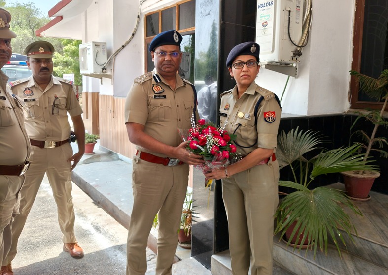 नवनियुक्त डीआईजी कानपुर रेंज का कानपुर देहात में प्रथम आगमन, एसपी ने किया स्वागत