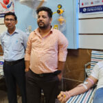 रक्तदान शिविर में 50 से अधिक लोगों ने किया रक्तदान