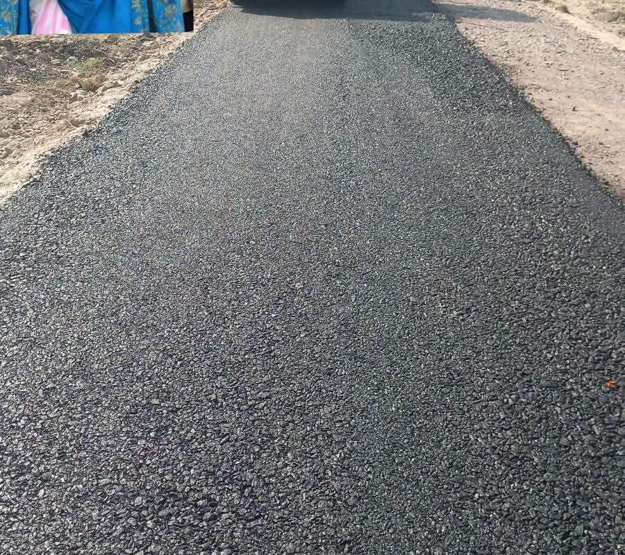 सदर विधायक की पहल पर सड़क डामरीकरण कार्य शुरू