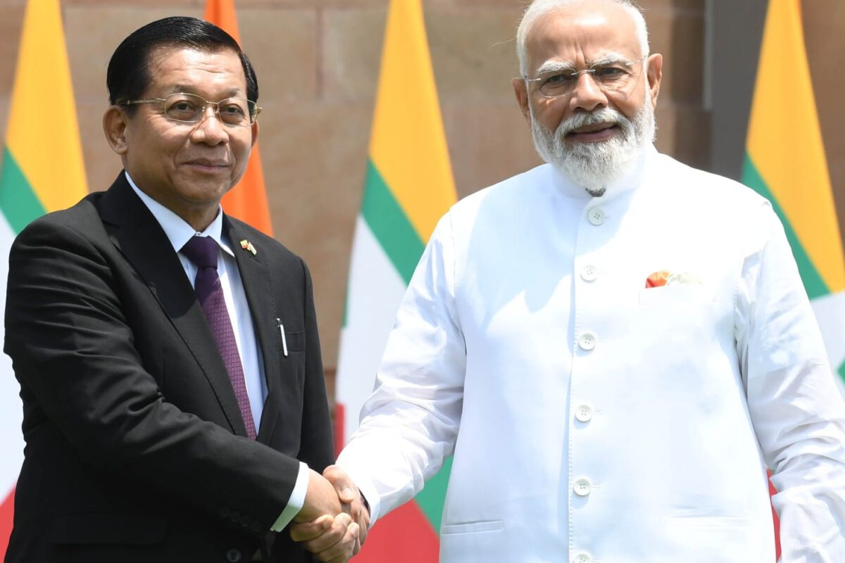 म्यांमार के राष्ट्रपति यू मिन आंग ह्राइंग की भारत यात्रा, प्रधानमंत्री मोदी से द्विपक्षीय वार्ता