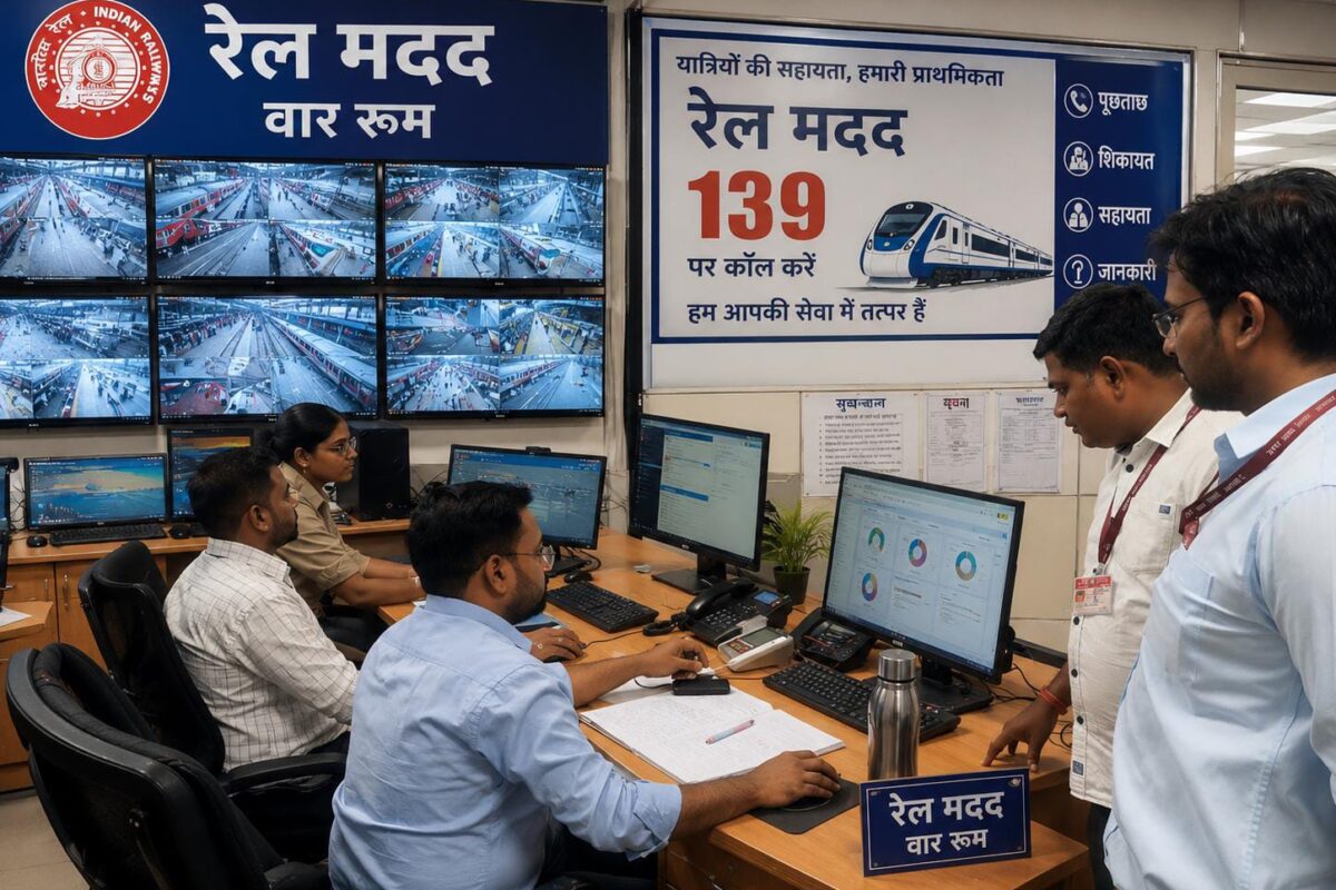 रेल मदद: जून में 25 मिनट के औसत समय में निस्तारित हुईं 2566 शिकायतें