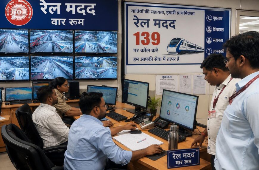 रेल मदद: जून में 25 मिनट के औसत समय में निस्तारित हुईं 2566 शिकायतें