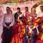 सुहागनगरी में सामूहिक विवाह में सैकड़ों जोड़ों ने अग्नि के समक्ष लिए सात फेरे