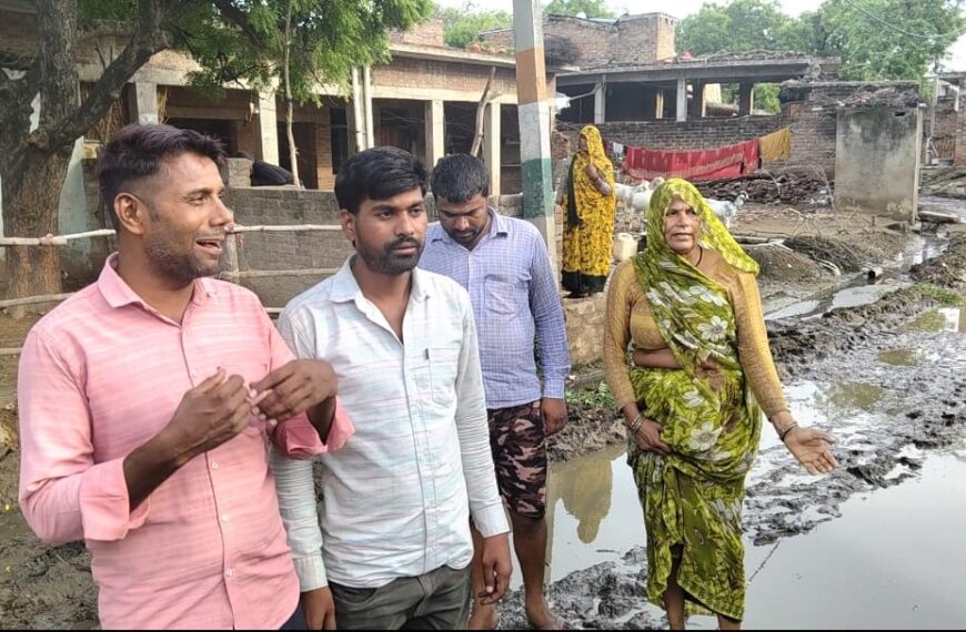 बैजामऊ के अरसुन बांगर में गंदगी का अंबार
